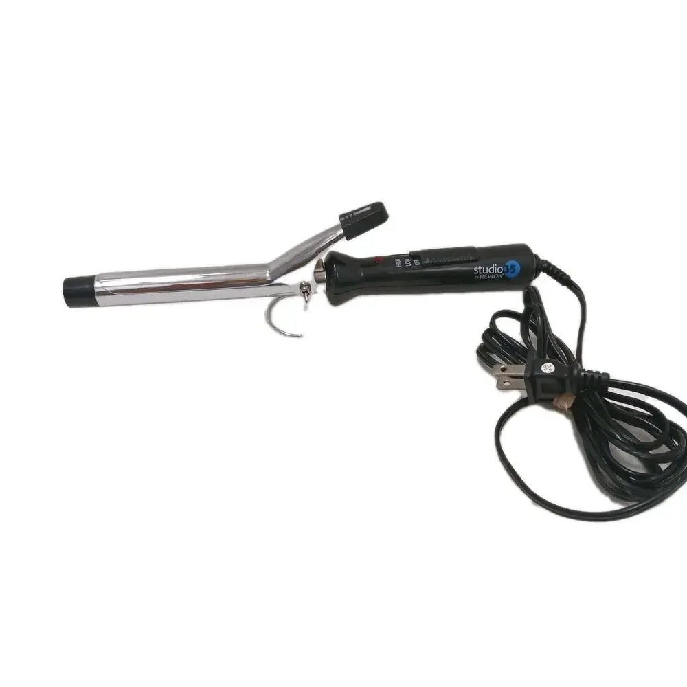 STUDIO Professional 3/4 Barrel Curling Iron Salon Curls Swivel Cord Heats Fast